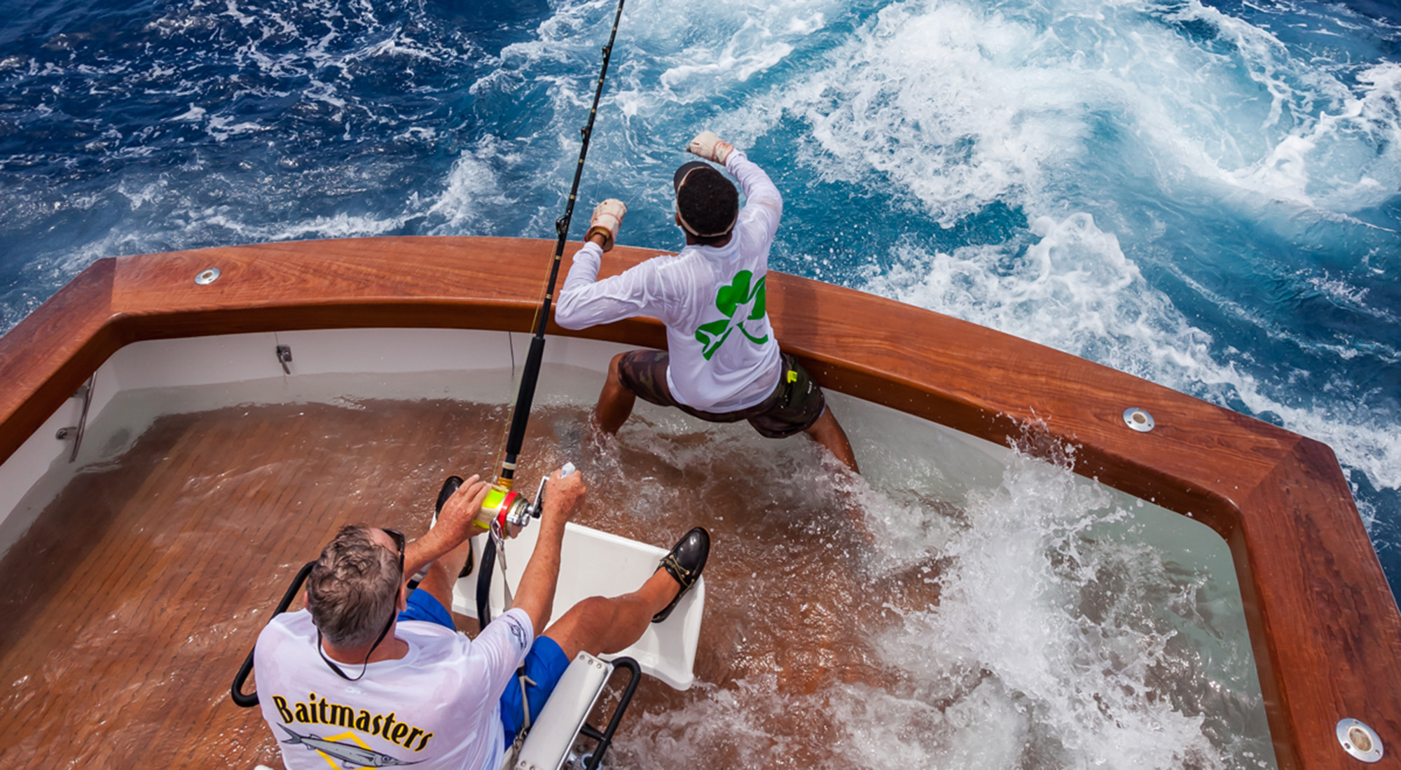 Two men sportfishing